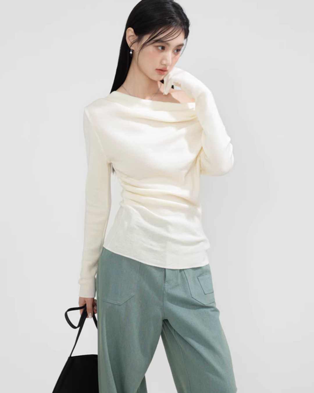 Draped Wrap Top CHS0008