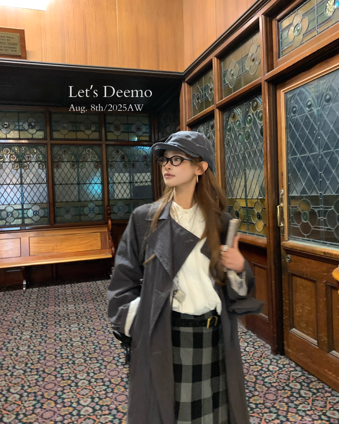 Belted Long Trench Coat DEM0012