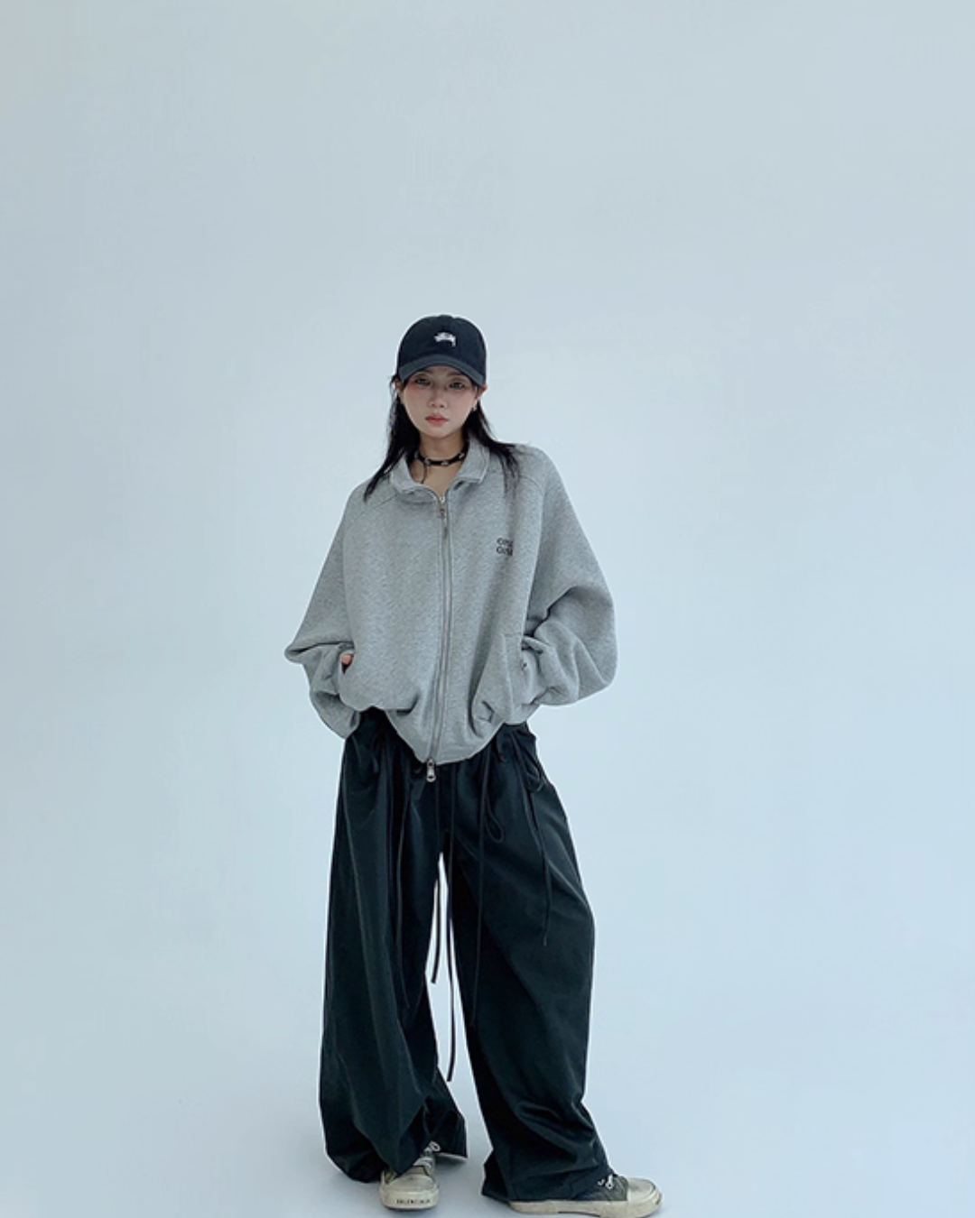 Stand Collar Zip Hoodie YLS0930