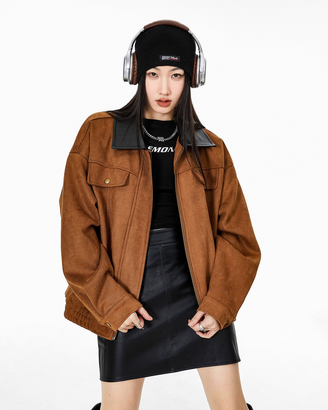 Contrast Color Pocket Jacket ICM0068