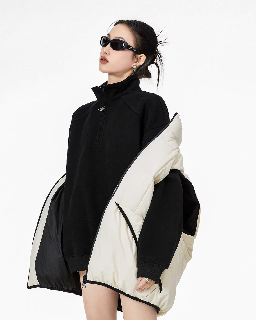 Half Zip Sweat Tops ICM0074