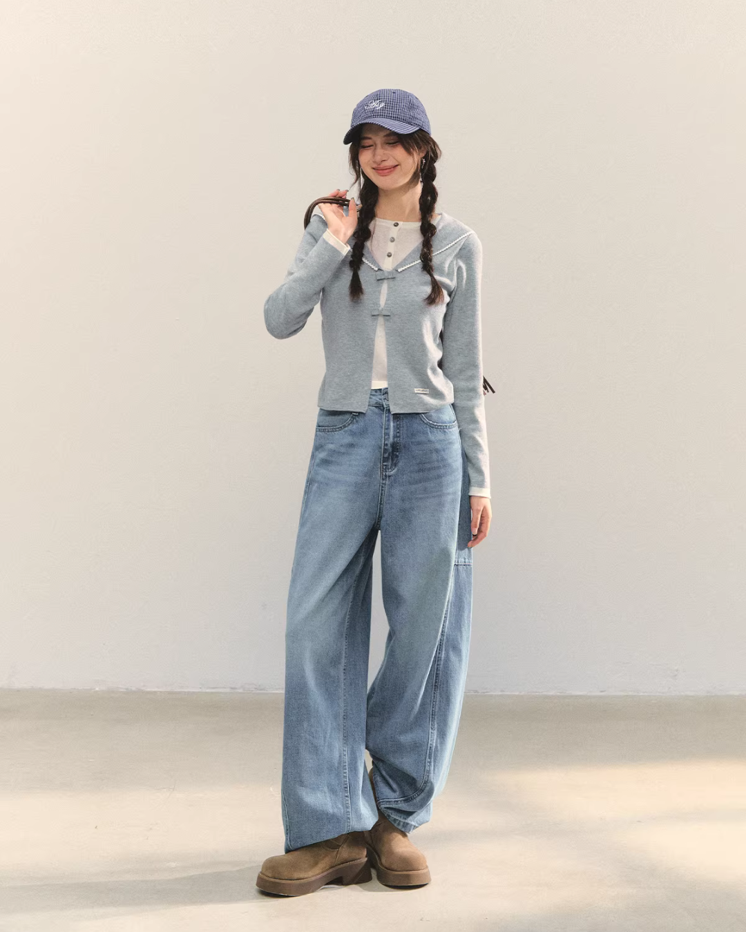 Sailor Collar Layered-Style Top ASG0078