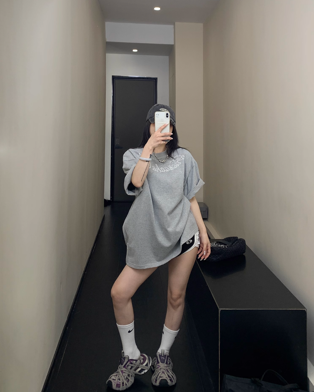 Pearl logo short sleeve T-shirt YLS0837