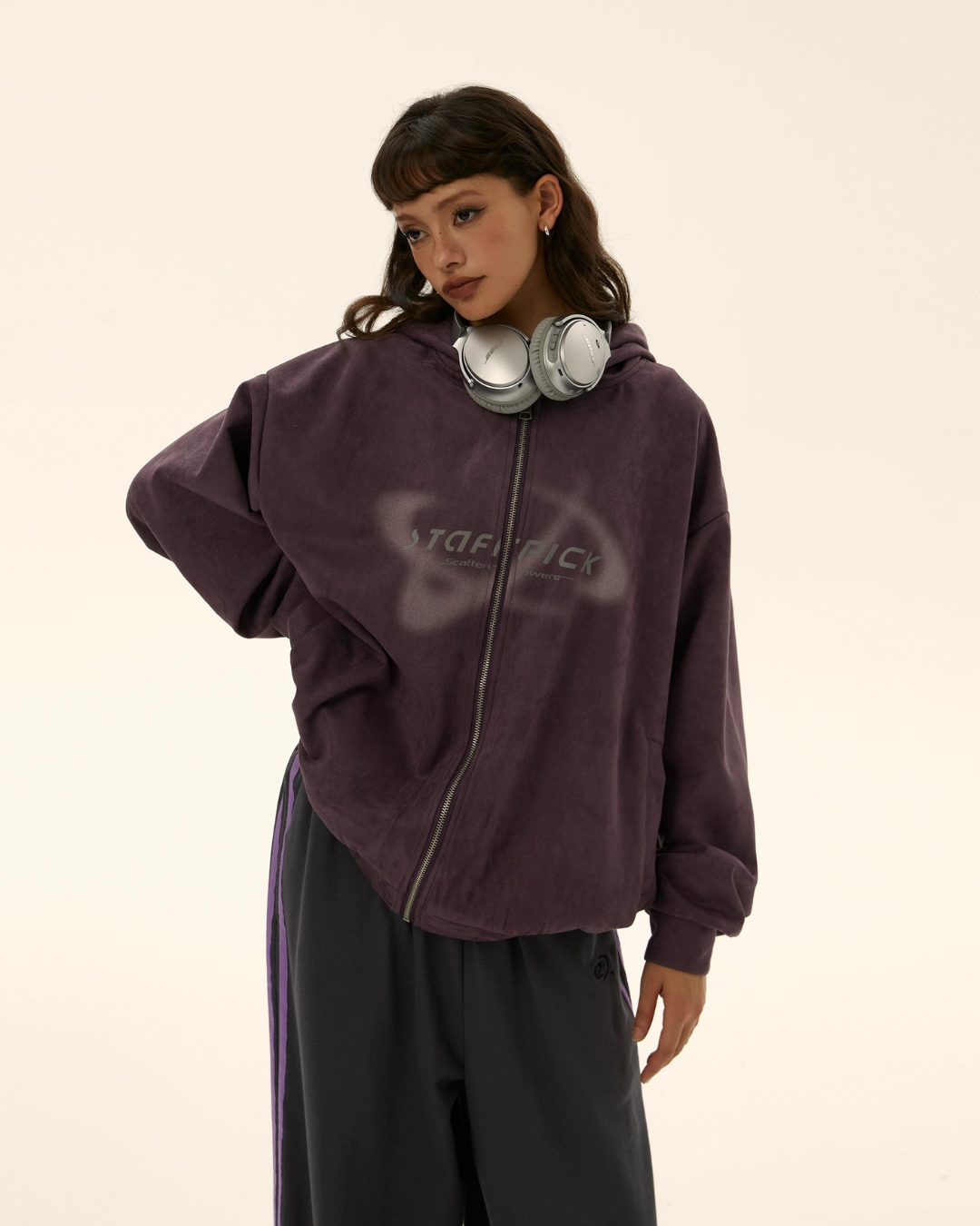 Street Loose Zip Hoodie EZK0010