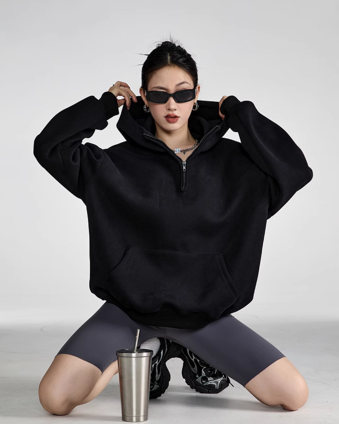 Half Zip Sweat Tops ICM0059