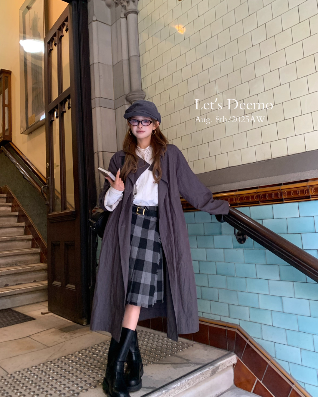 Belted Long Trench Coat DEM0012
