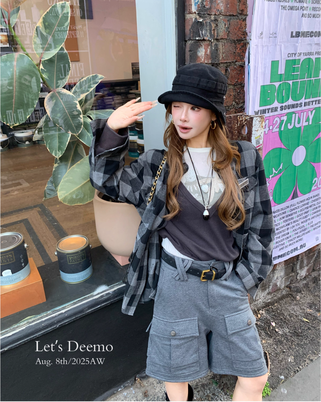 Double Pocket Half Pants DEM0016