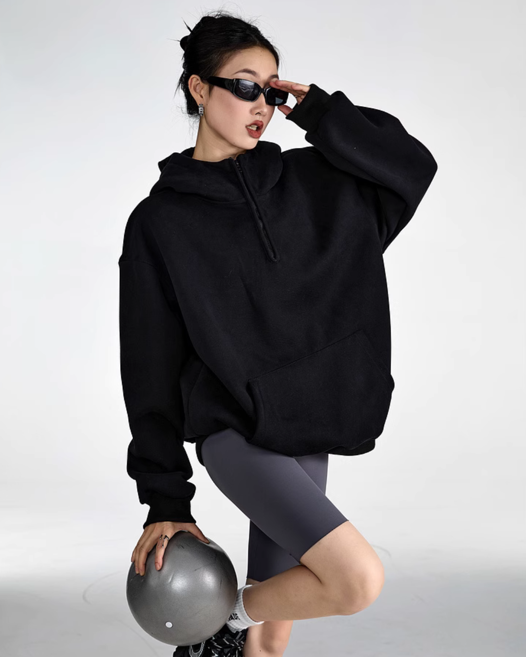 Half Zip Sweat Tops ICM0059