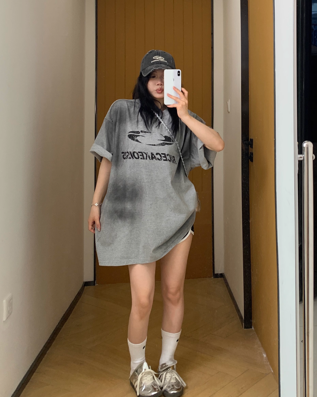 Retro Washed Vintage Print T-Shirt YLS0855