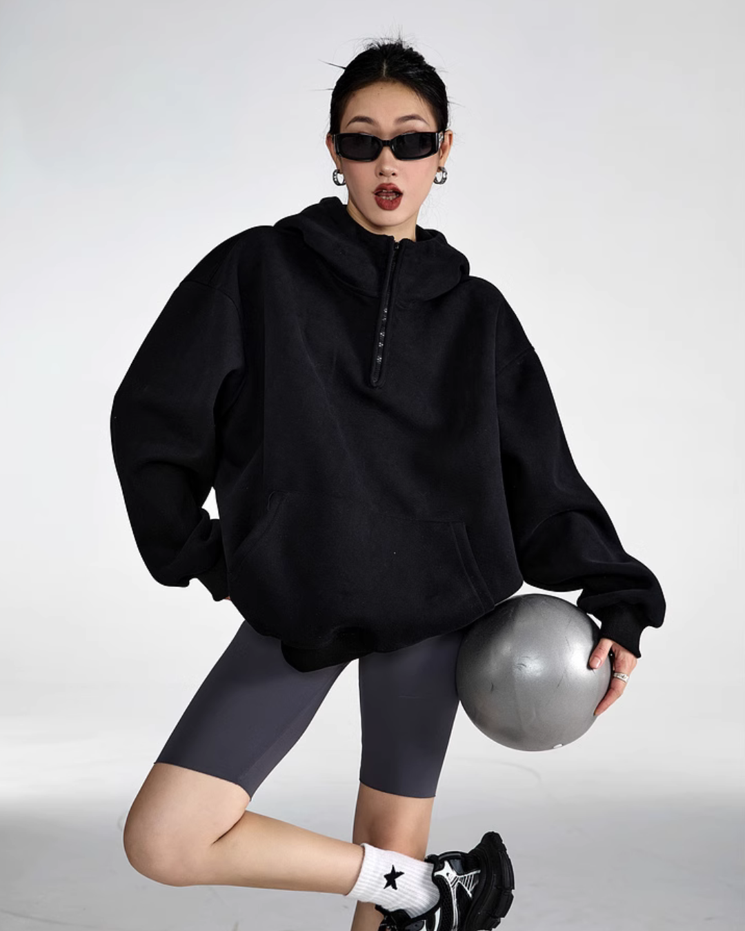 Half Zip Sweat Tops ICM0059