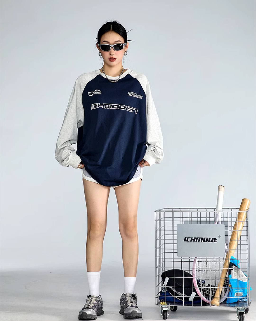 Logo Raglan Long Sleeve T-Shirt ICM0061