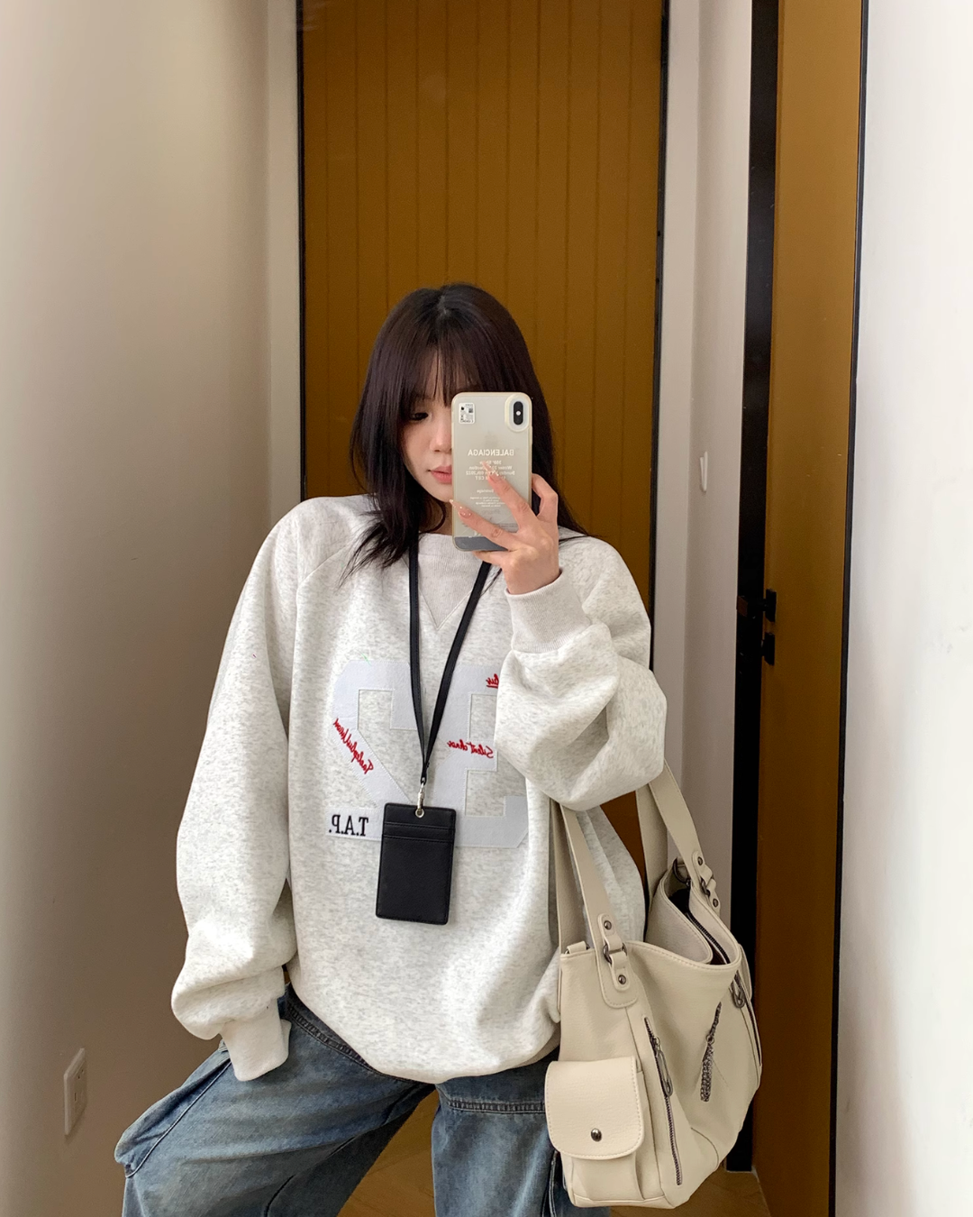 Number Logo Sweat Top YLS0827