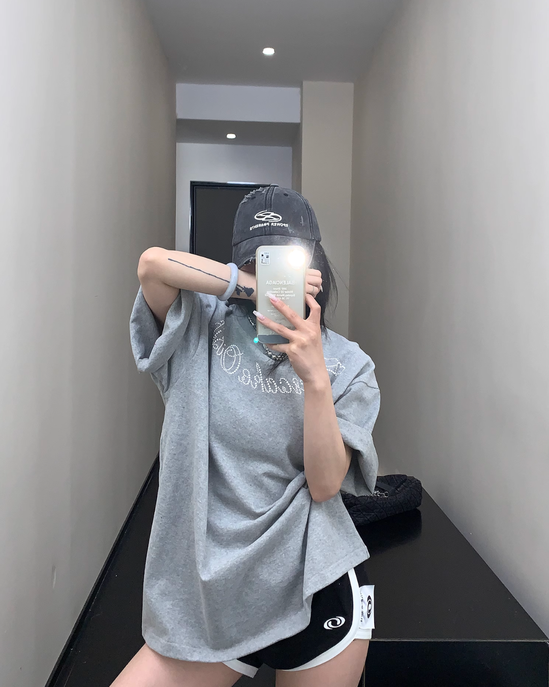 Pearl logo short sleeve T-shirt YLS0837