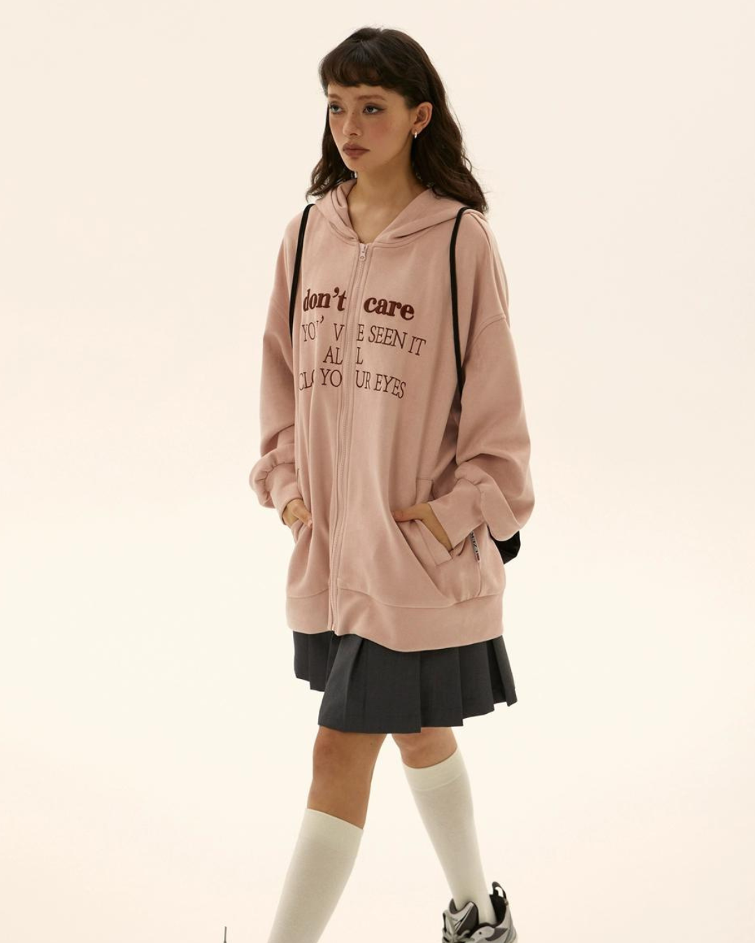 Street Loose Zip Hoodie EZK0010
