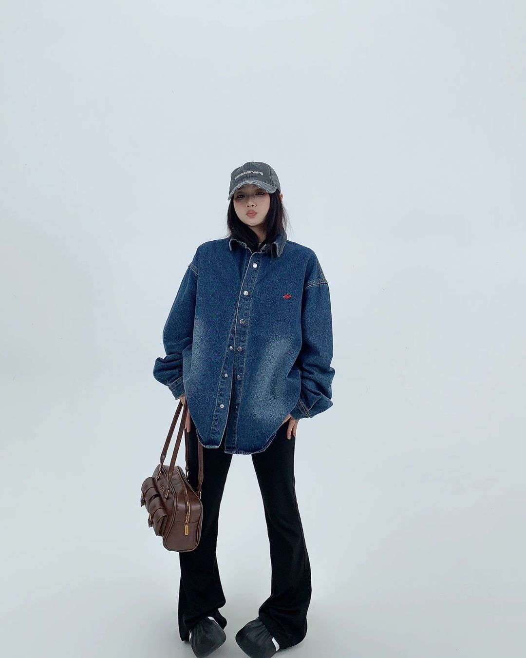 Washed Loose Denim Shirt YLS0743