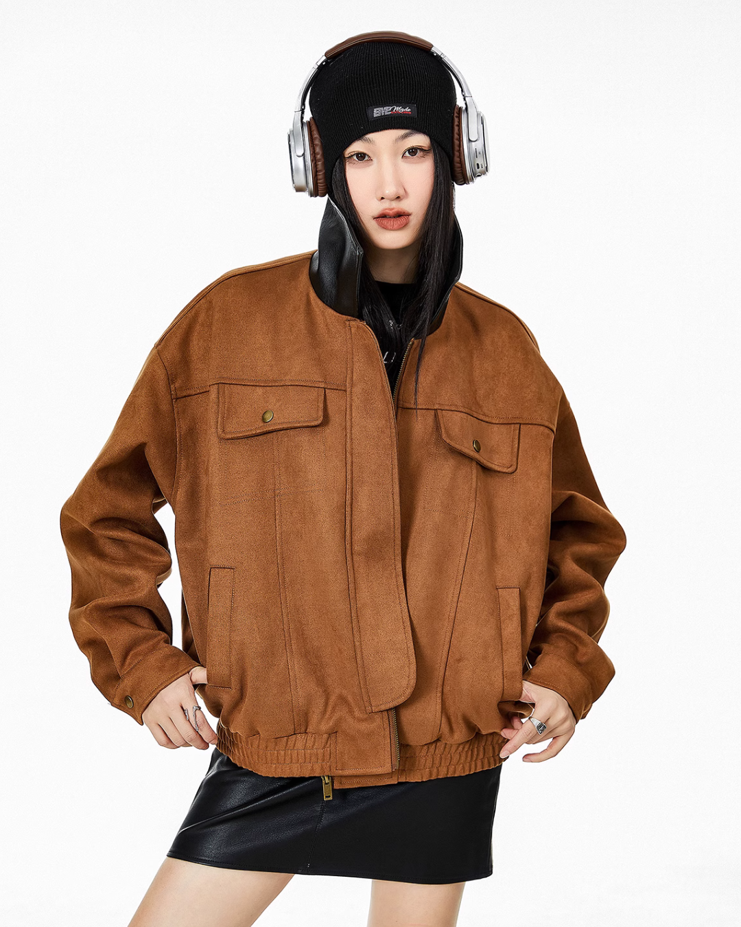 Contrast Color Pocket Jacket ICM0068
