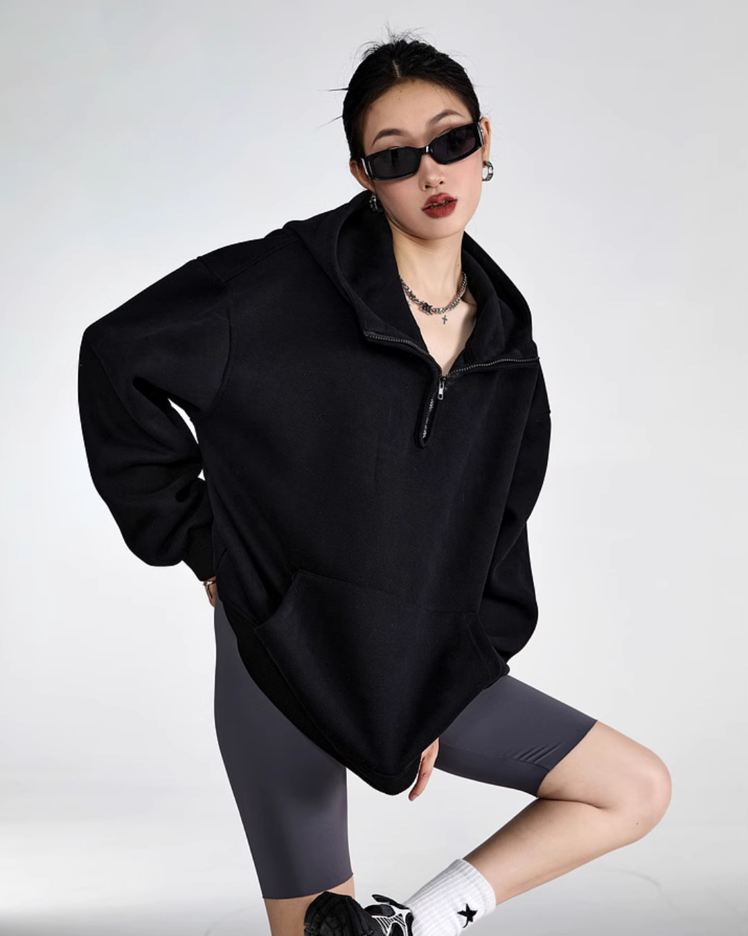 Half Zip Sweat Tops ICM0059