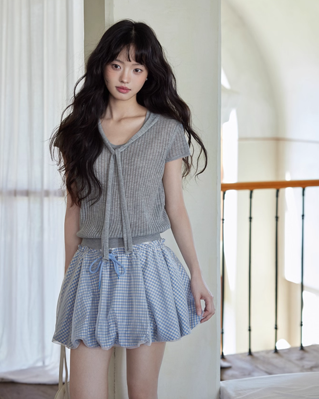 French Sleeve Knit Top SMS0027