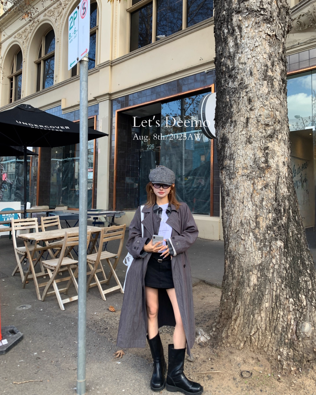 Belted Long Trench Coat DEM0012