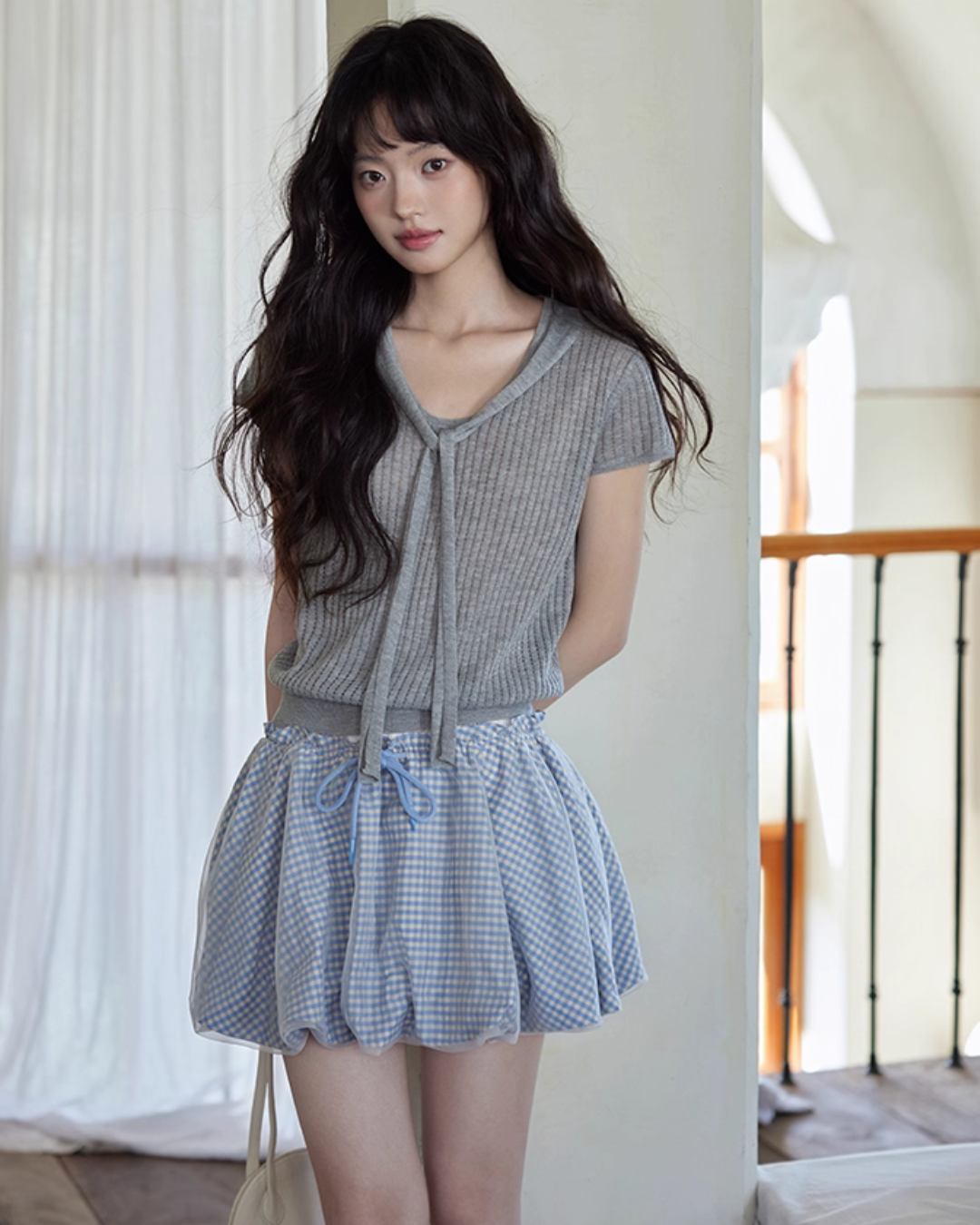 French Sleeve Knit Top SMS0027