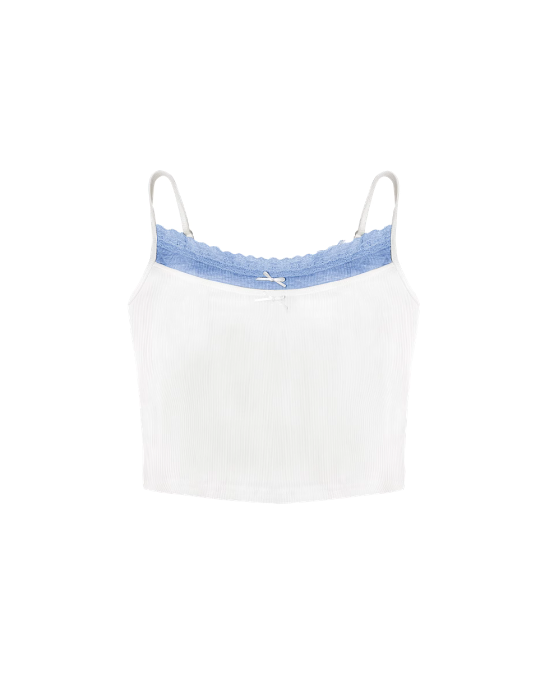 Lace Pocket Denim Jacket / Cropped Lace Camisole ASG0029