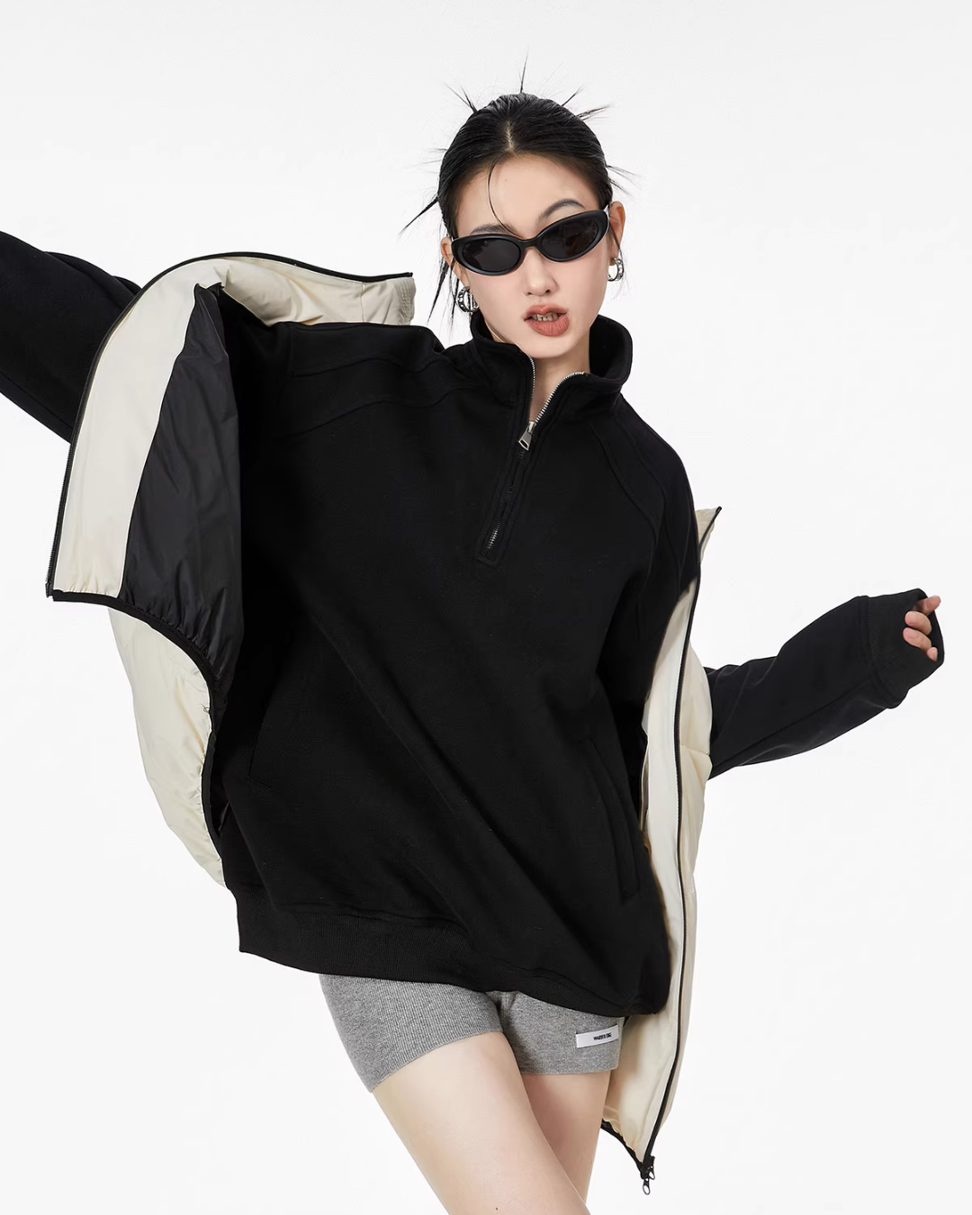 Half Zip Sweat Tops ICM0074