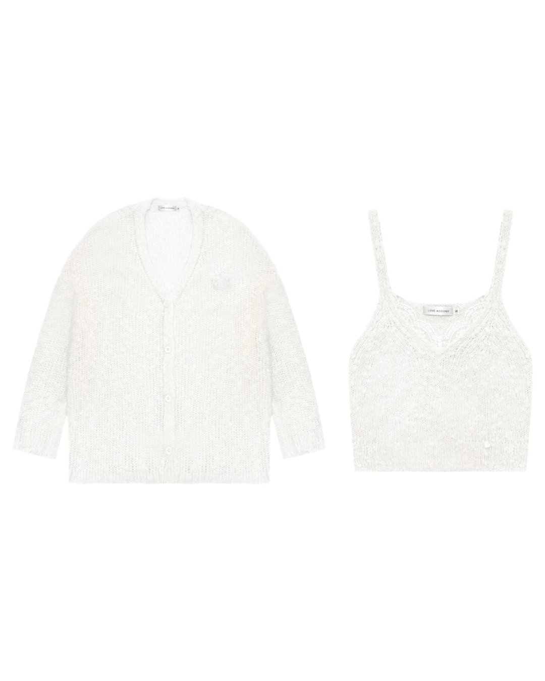 Loose Silhouette Knit Cardigan / Knit Camisole ASG0013