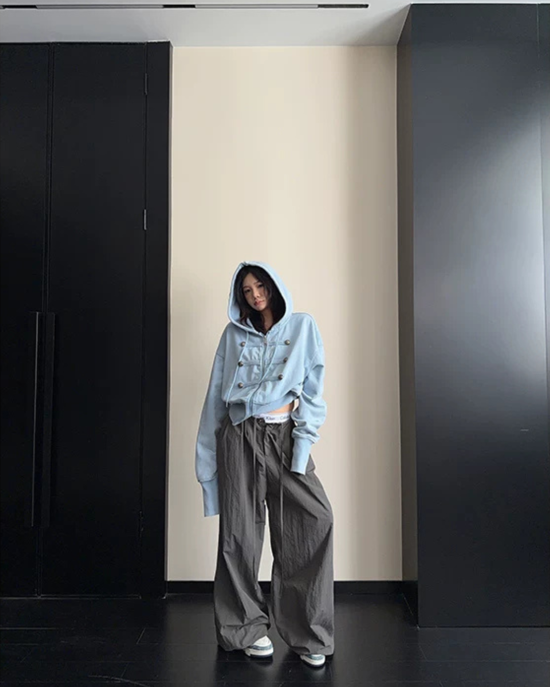 Napoleon-Style Zip-Up Hoodie YLS1071