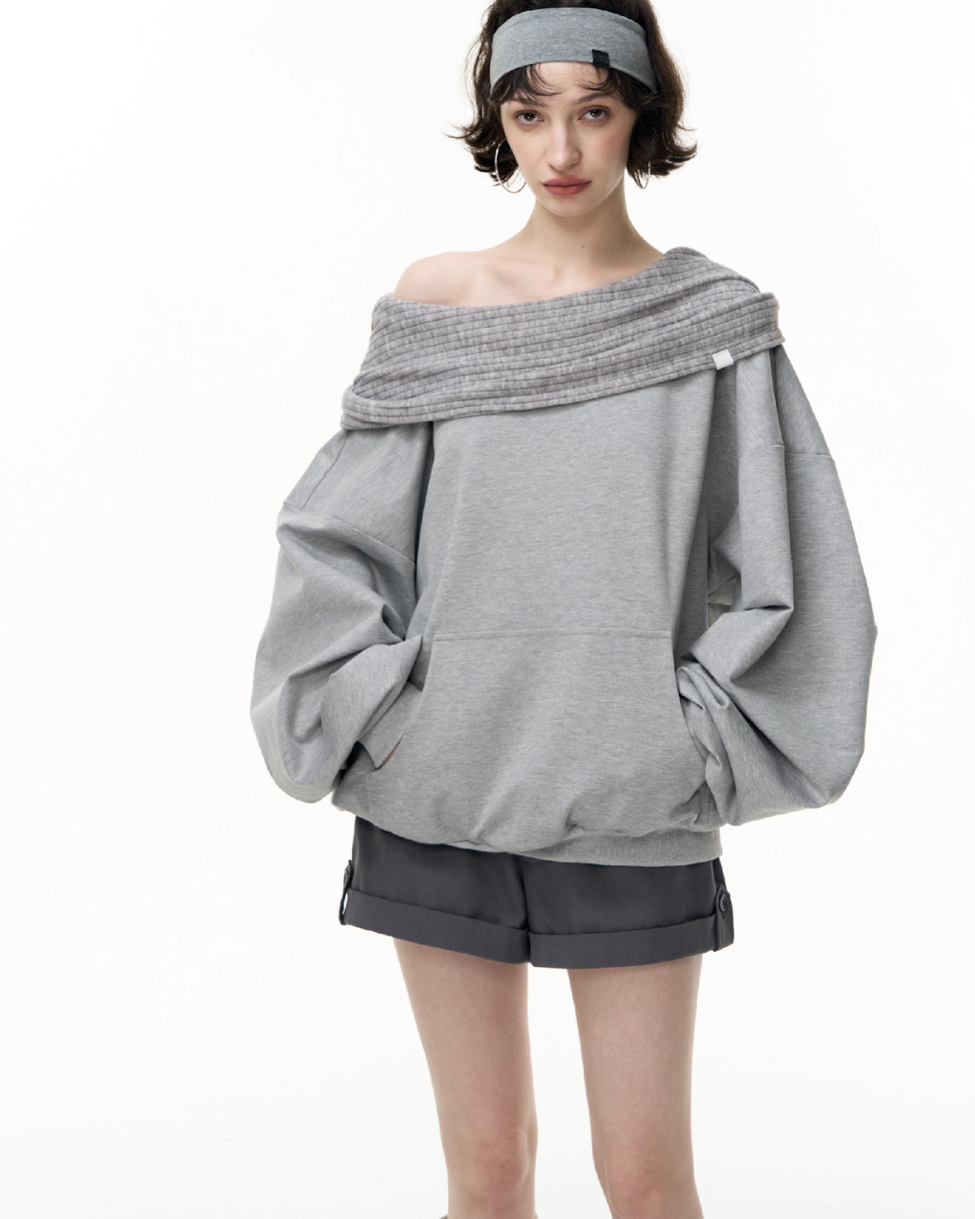 Off Shoulder Massive Sleeve Top SHE0007