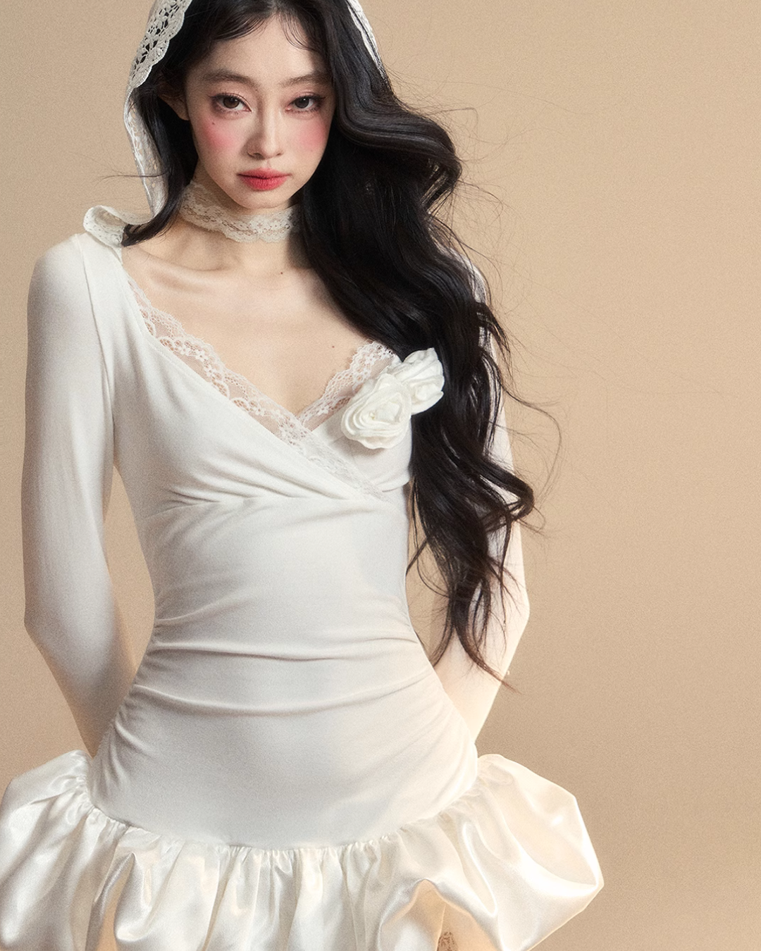 Race Hood Rose Mini Dress LAS0024