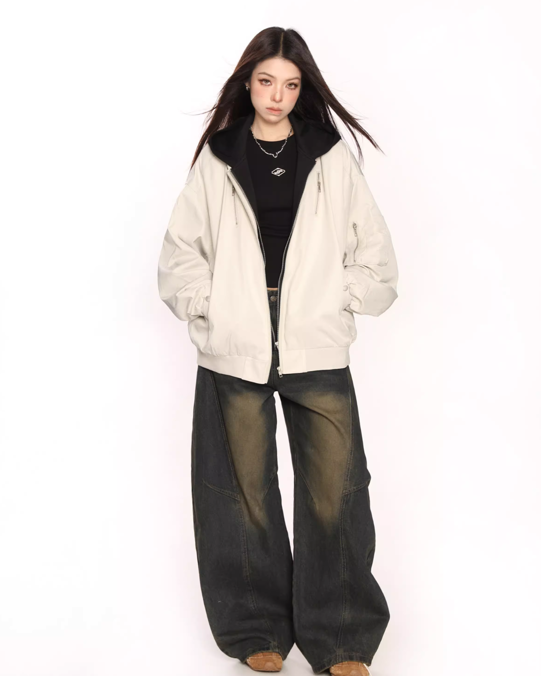 Layered Style Zip Jacket BGS0017