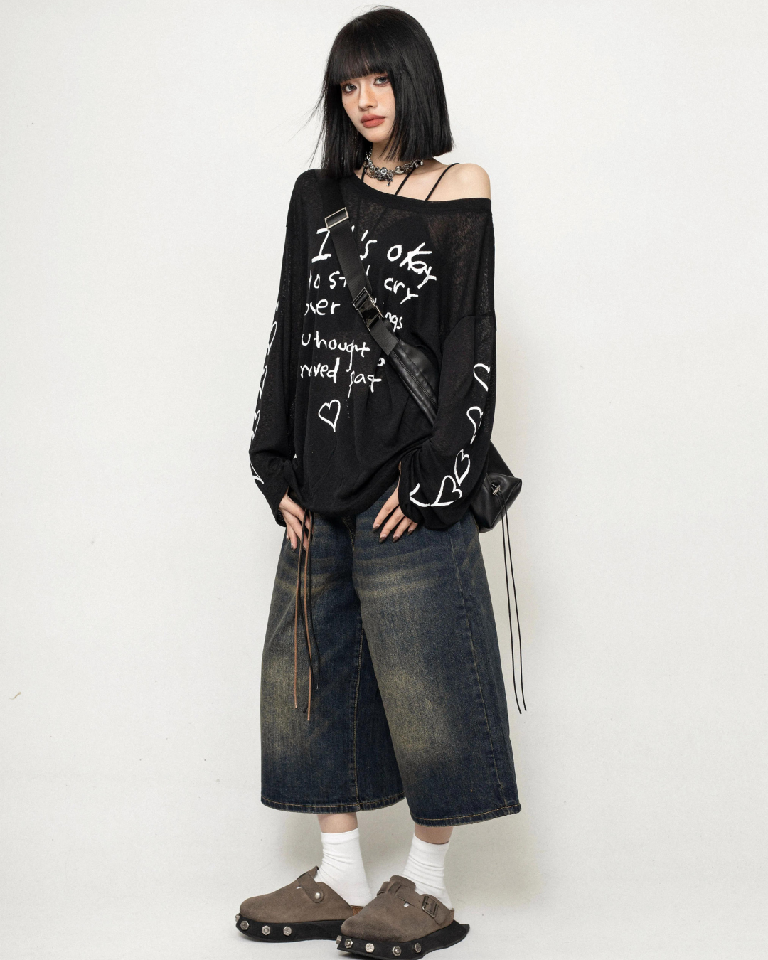 Cargo Wide Denim Pants ZRS0040