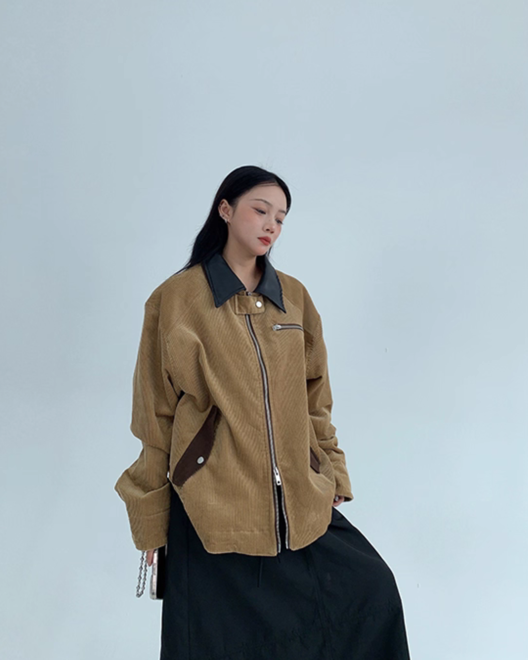 Double Zip Corduroy Jacket YLS0894