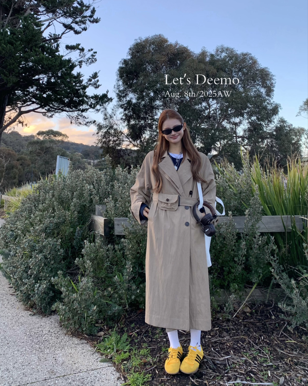 Belted Long Trench Coat DEM0012