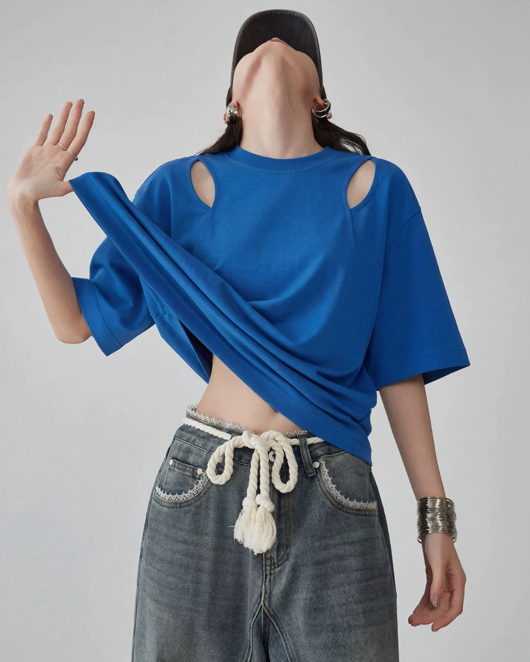 Cutout Oversized T-Shirt FER0227