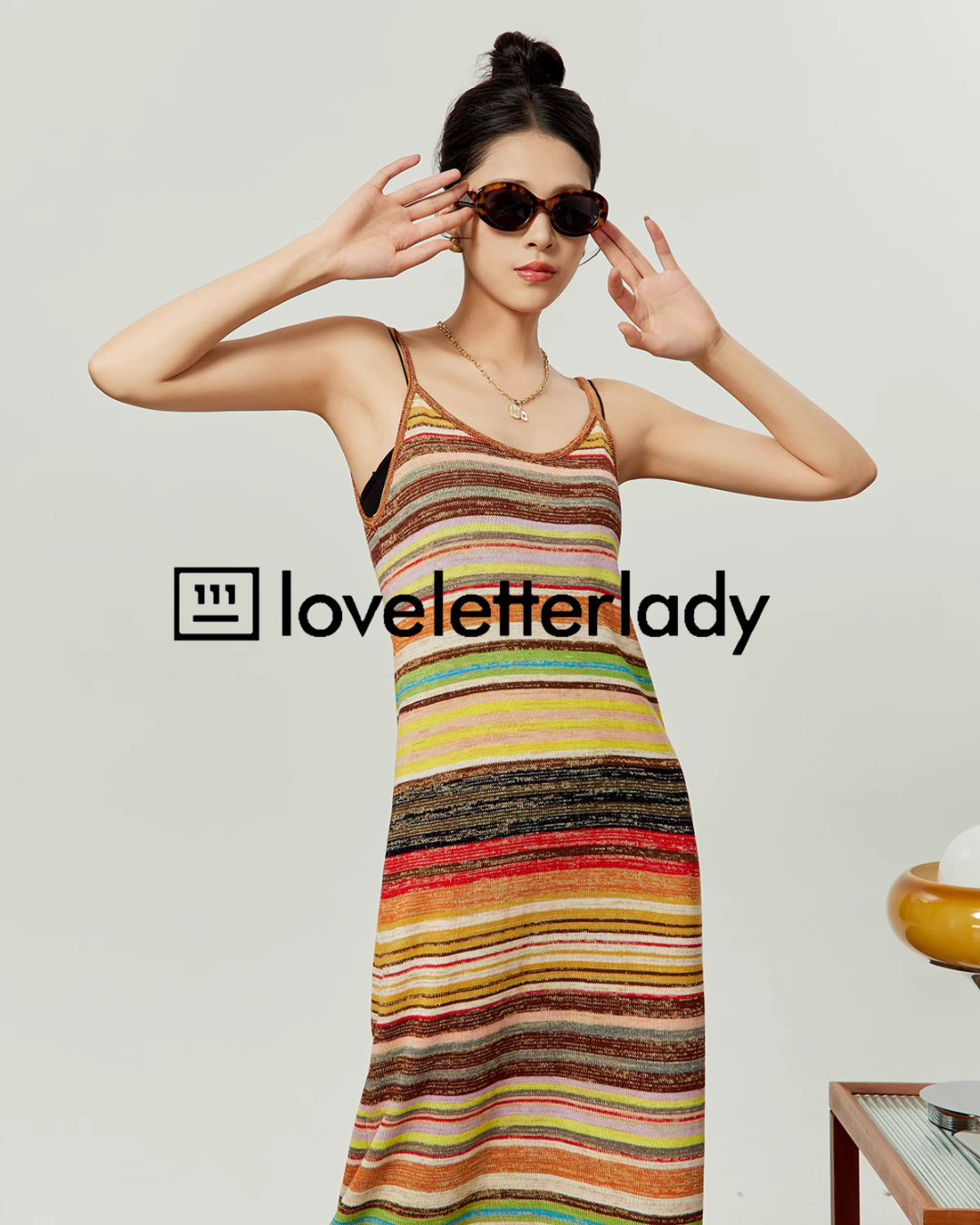 Ethnic Border Cami Dress LLA0125