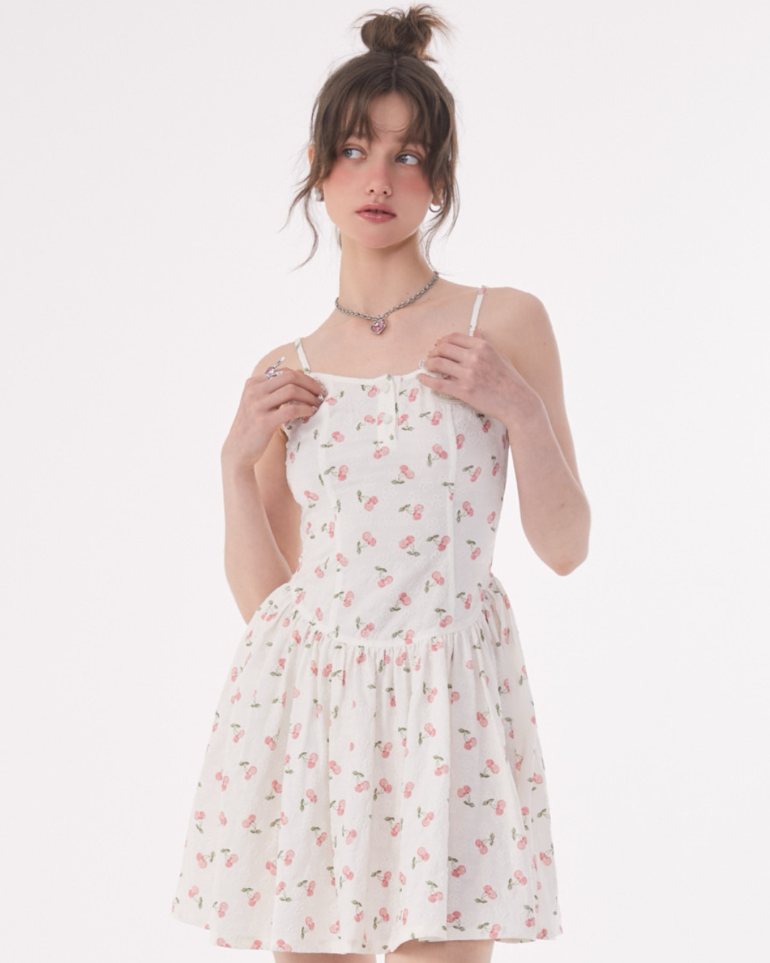 Cherry Flare Camisole Dress ZZF0173