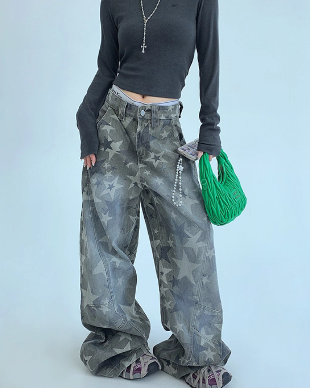 Star Vintage Wide Denim Pants YLS0925