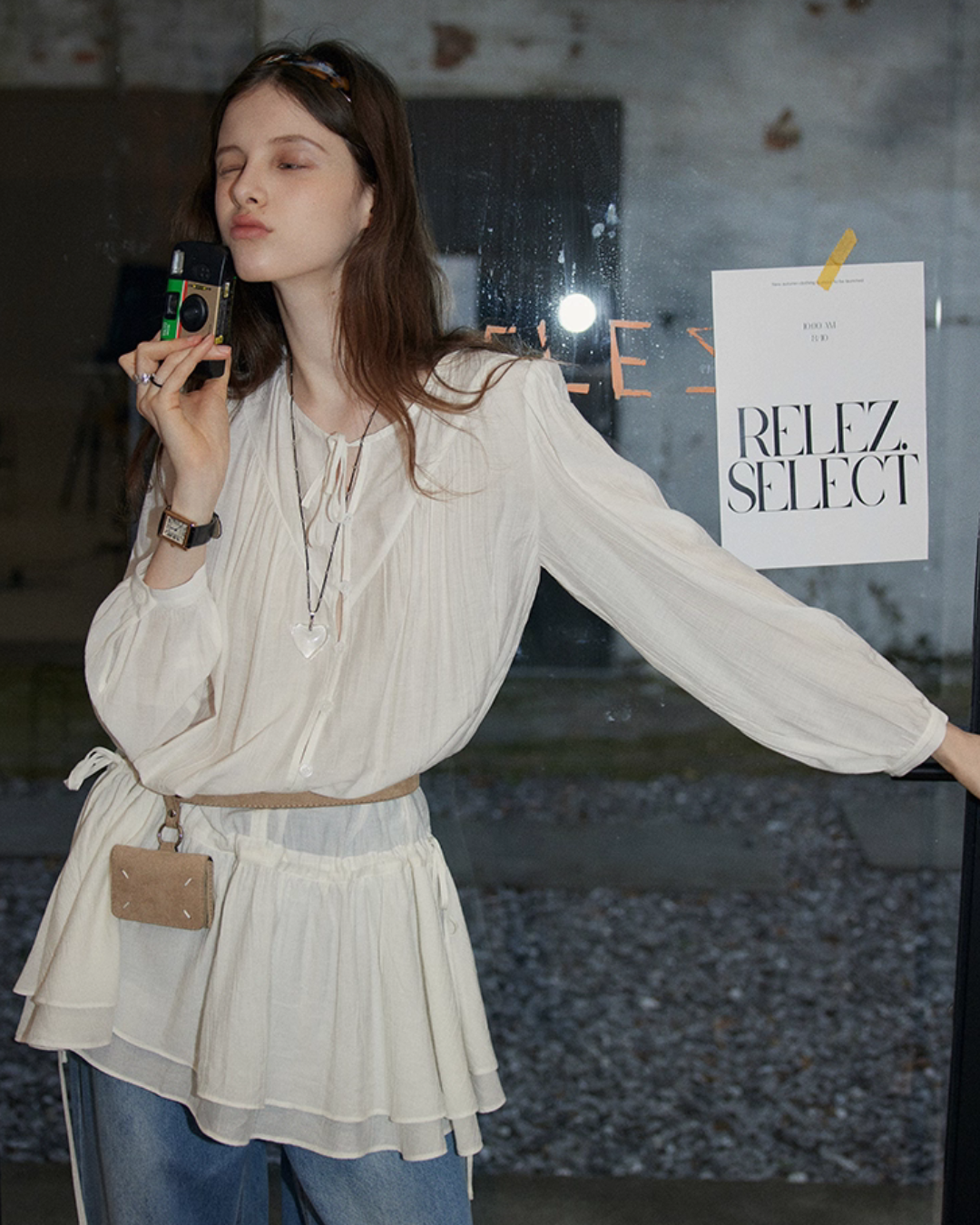 Sheer Blouse Tunic RLZ0015