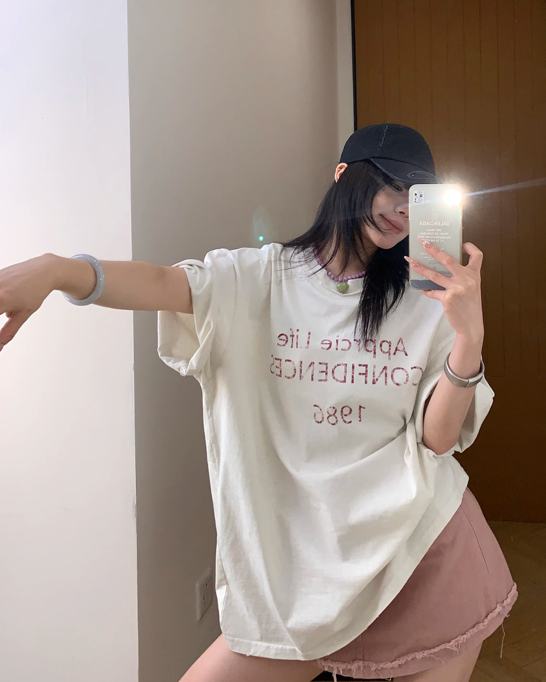 Logo Printed Short Sleeve T-Shirt YLS0835