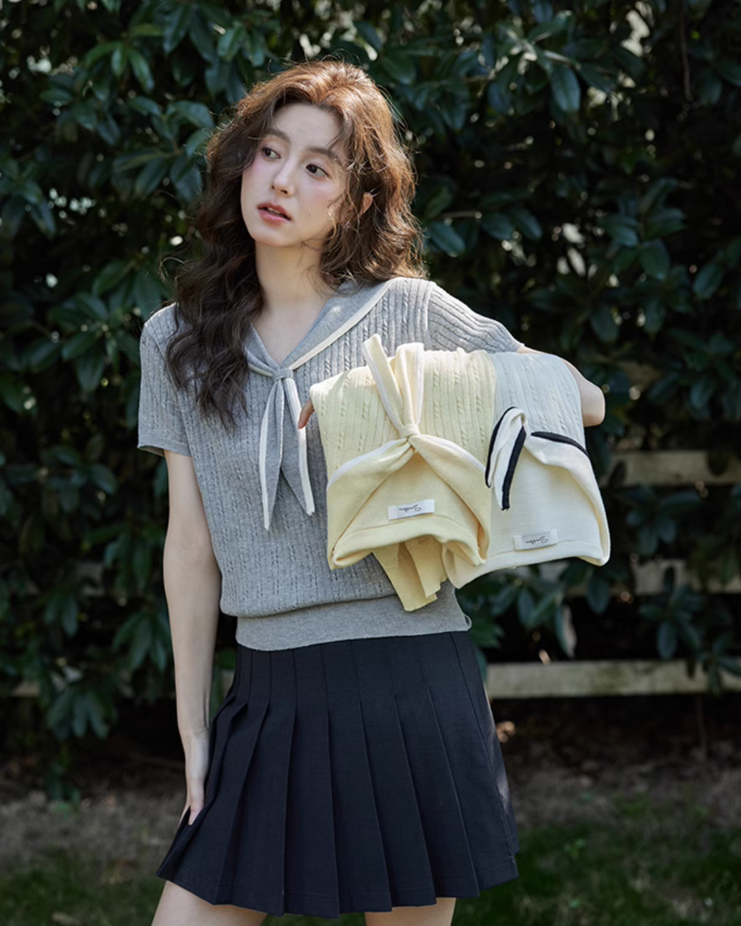 Sailor Collar Knit Top SMS0006