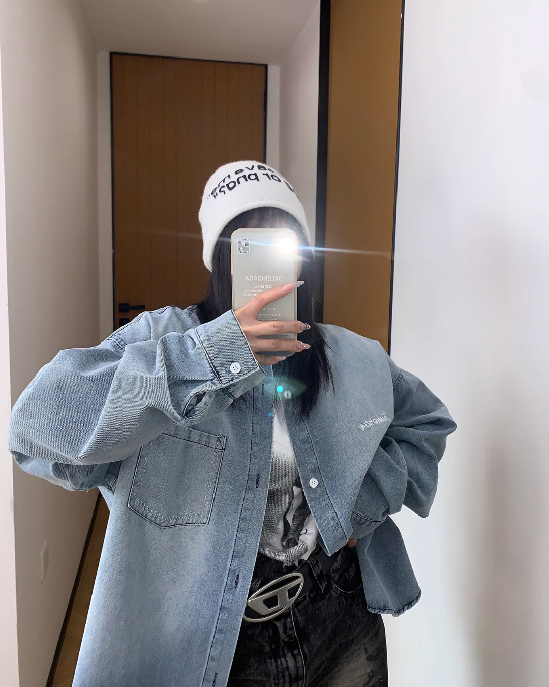 Retro Loose Denim Shirt YLS0826