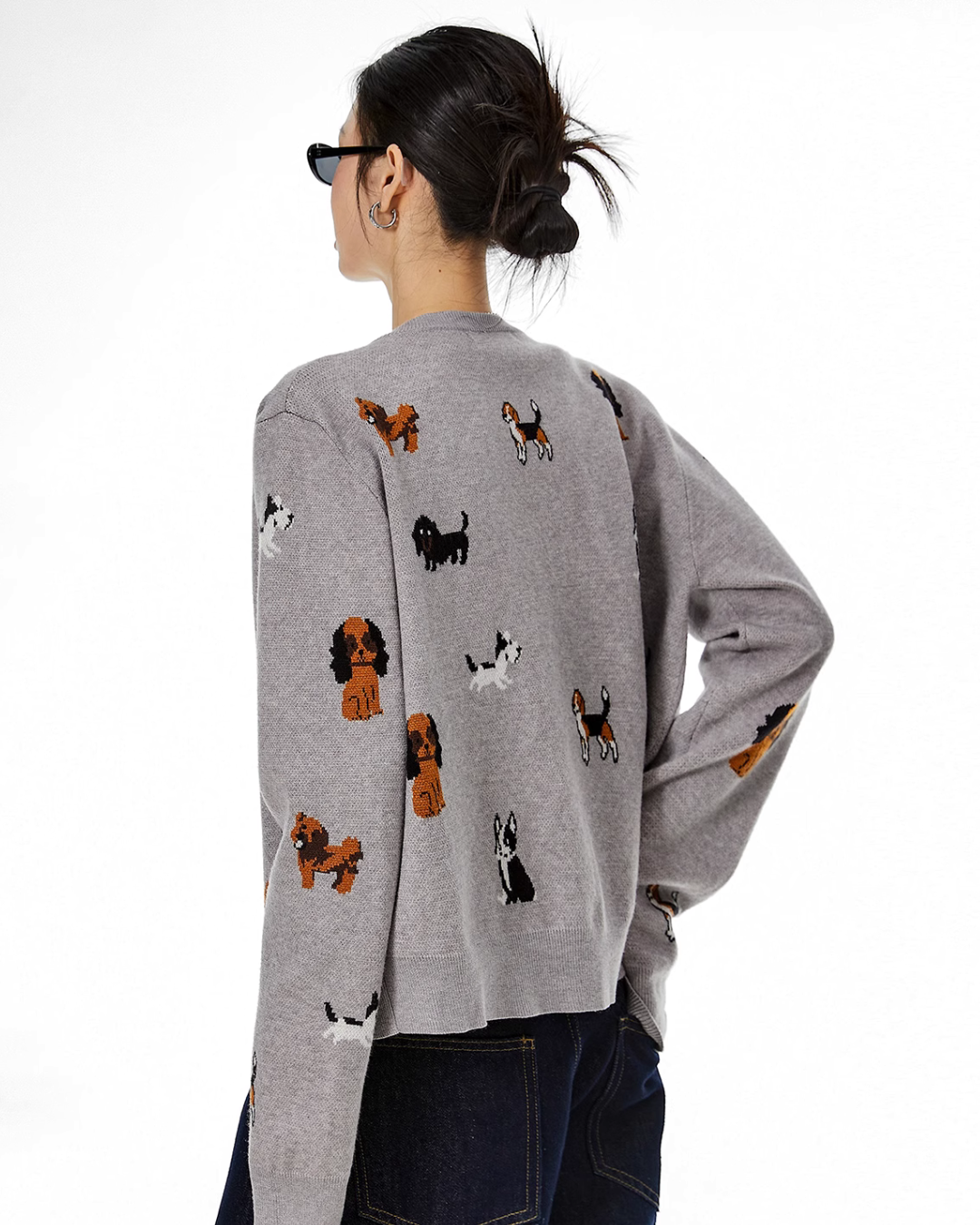 Dog Short Knit Cardigan ICM0062