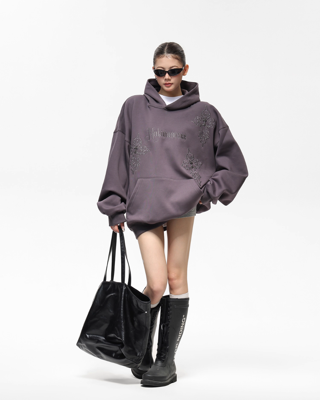 Embroidered Street Loose Hoodie ACS0308