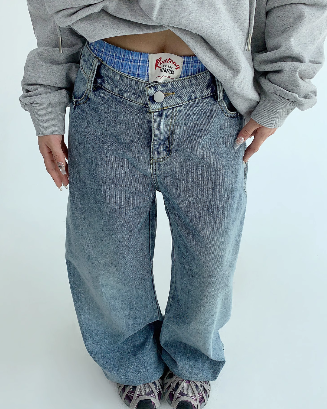 Wide Denim Pants YLS0491