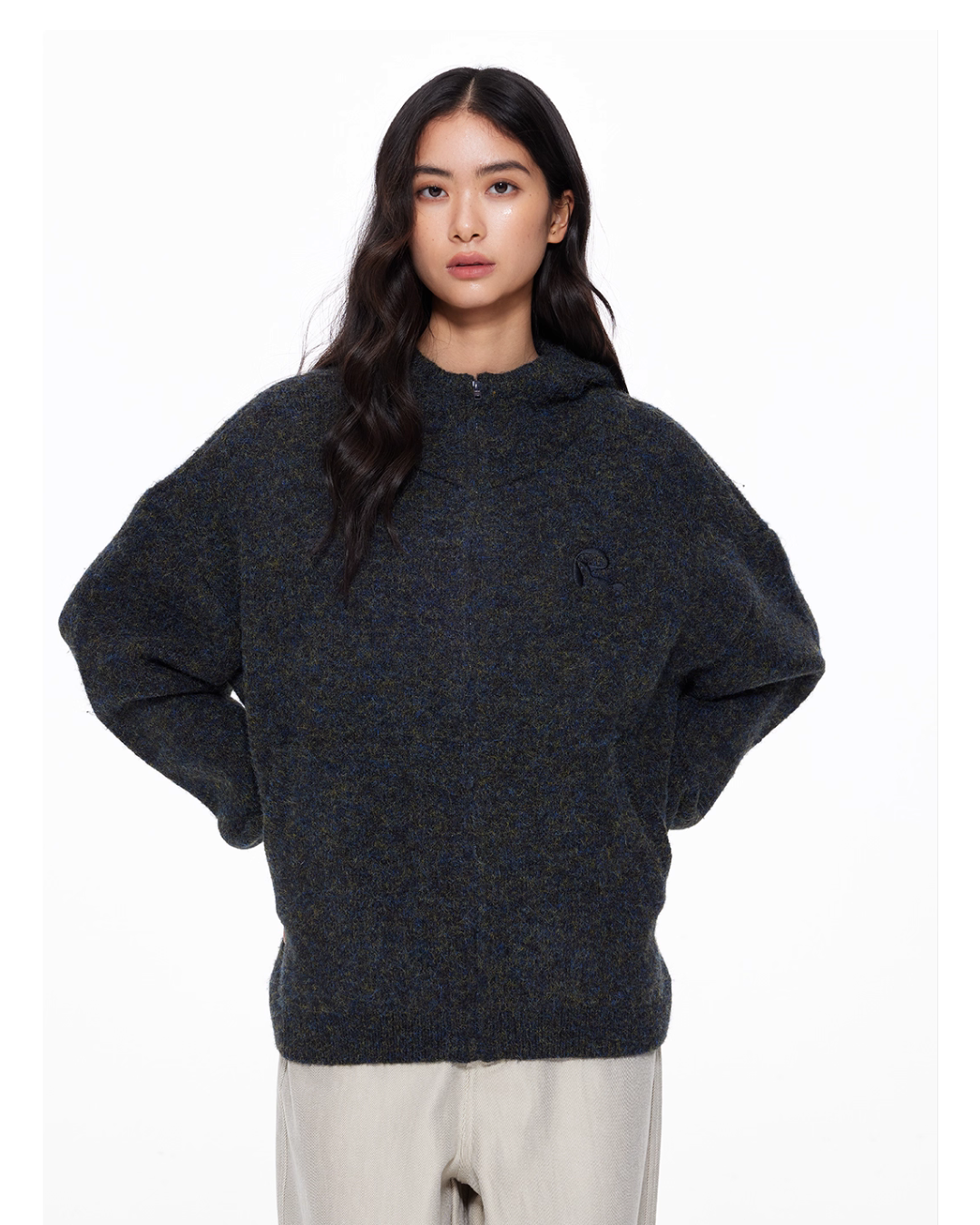 Basic Knit Zip Cardigan UDS0002