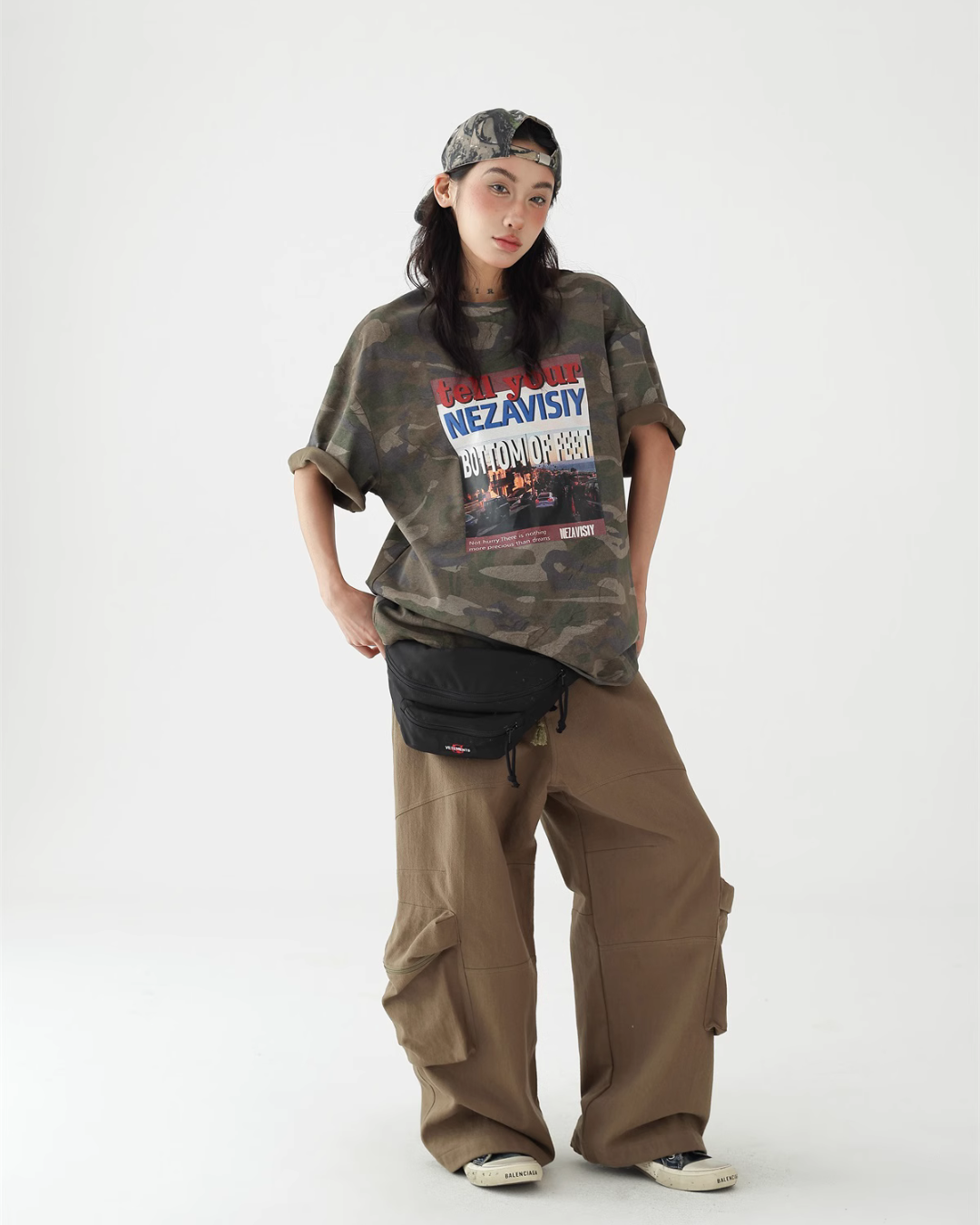 Retro Camouflage Short Sleeve T-Shirt ACS0252