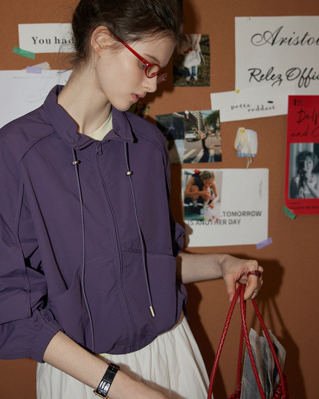 Stand Collar Zip-Up Jacket RLZ0006
