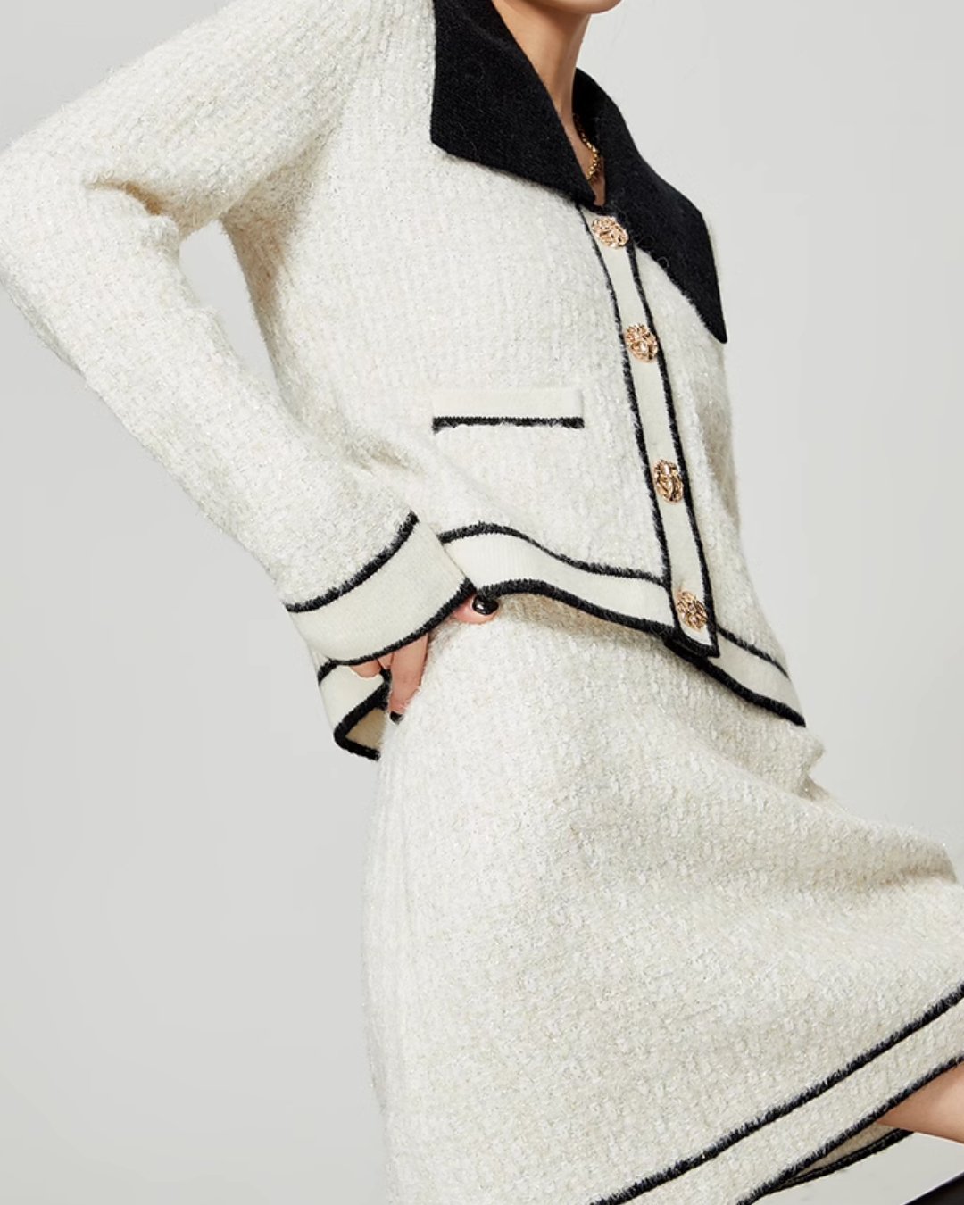 French Chic Tweed Jacket / Skirt LLA0384