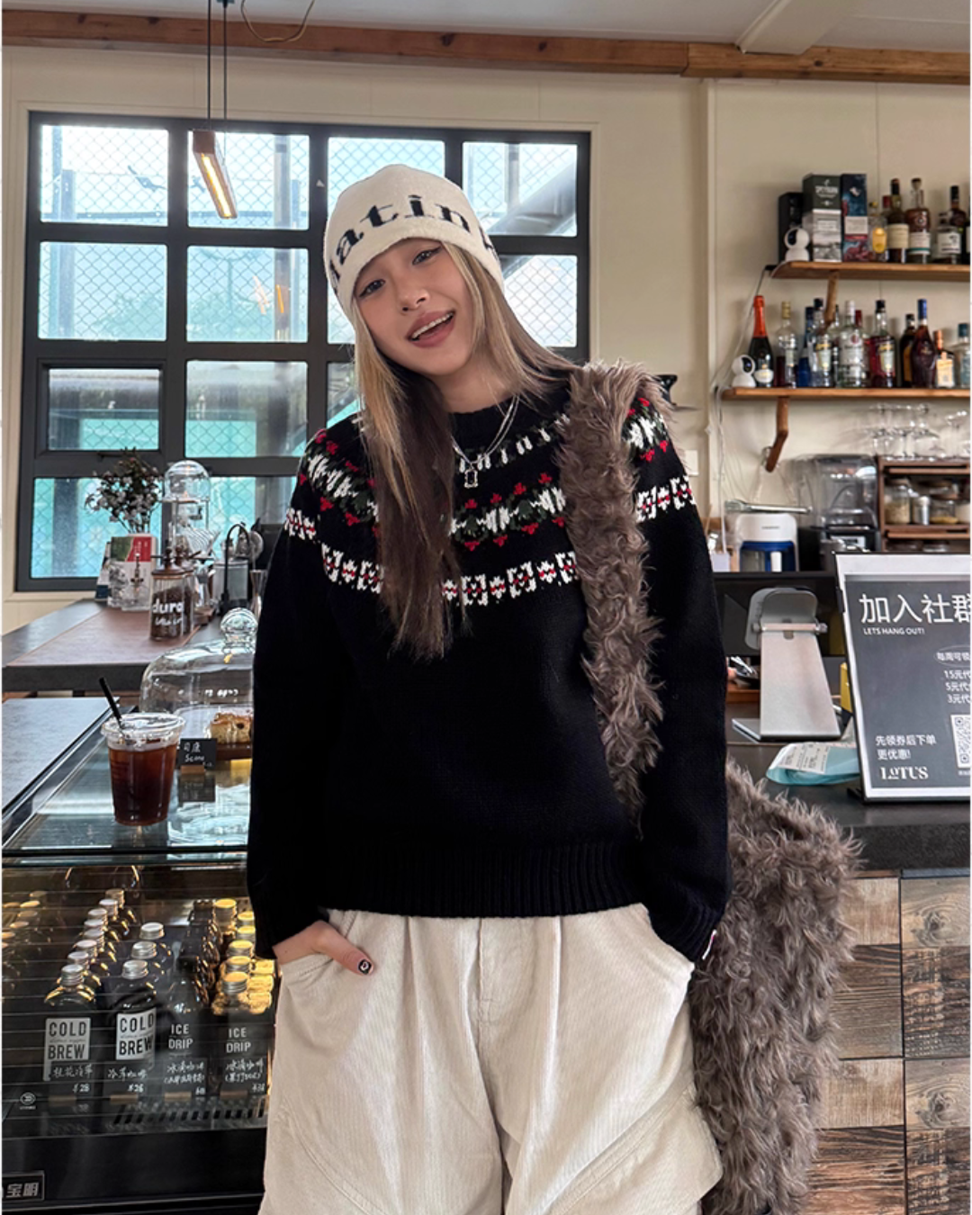 Nordic Knit Long Sleeve Top CYE0012